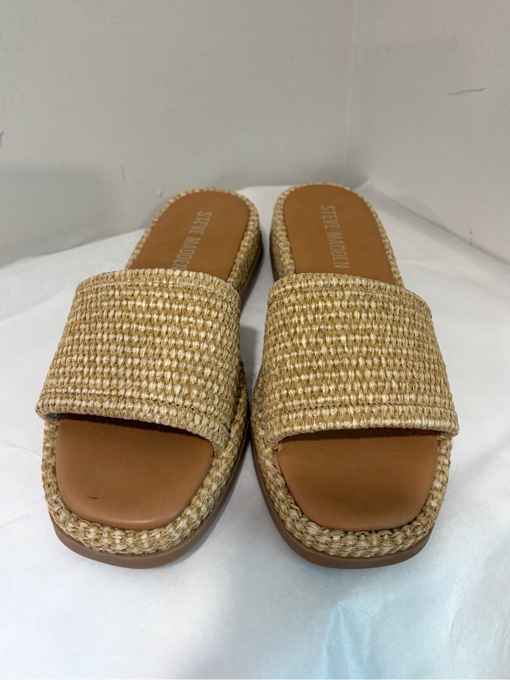 Steve Madden Boardwalk Raffia Platform Sandal - Picture 3 of 9